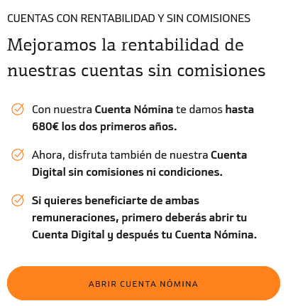 , Cuenta N&oacute;mina de Bankinter: Alta rentabilidad con beneficios adicionales