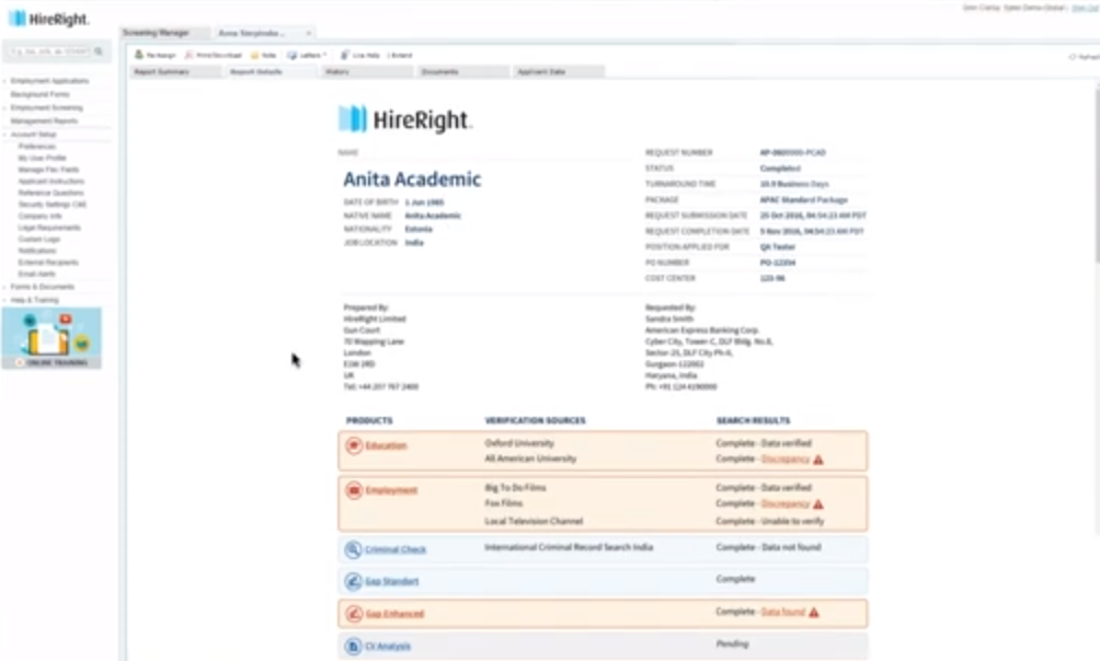 , HireRight Holdings Corp (HRT): Soluciones de verificación de antecedentes laborales