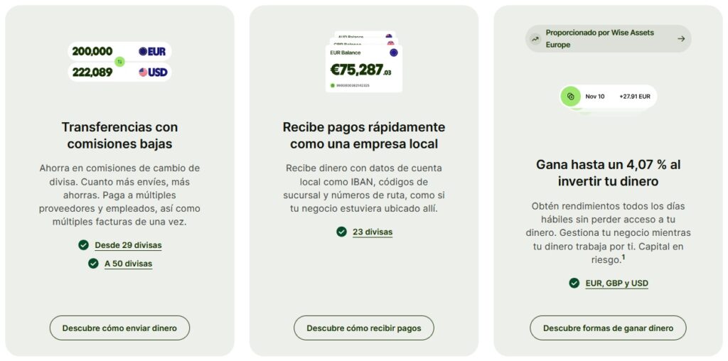 , Wise Empresa o Wise Business: La Cuenta Internacional que Transforma la Gesti&oacute;n Empresarial